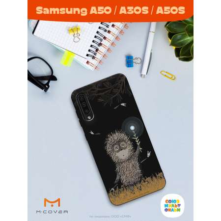 Силиконовый чехол Mcover для смартфона Samsung A50 A30S A50S Союзмультфильм Ежик в тумане и фонарик