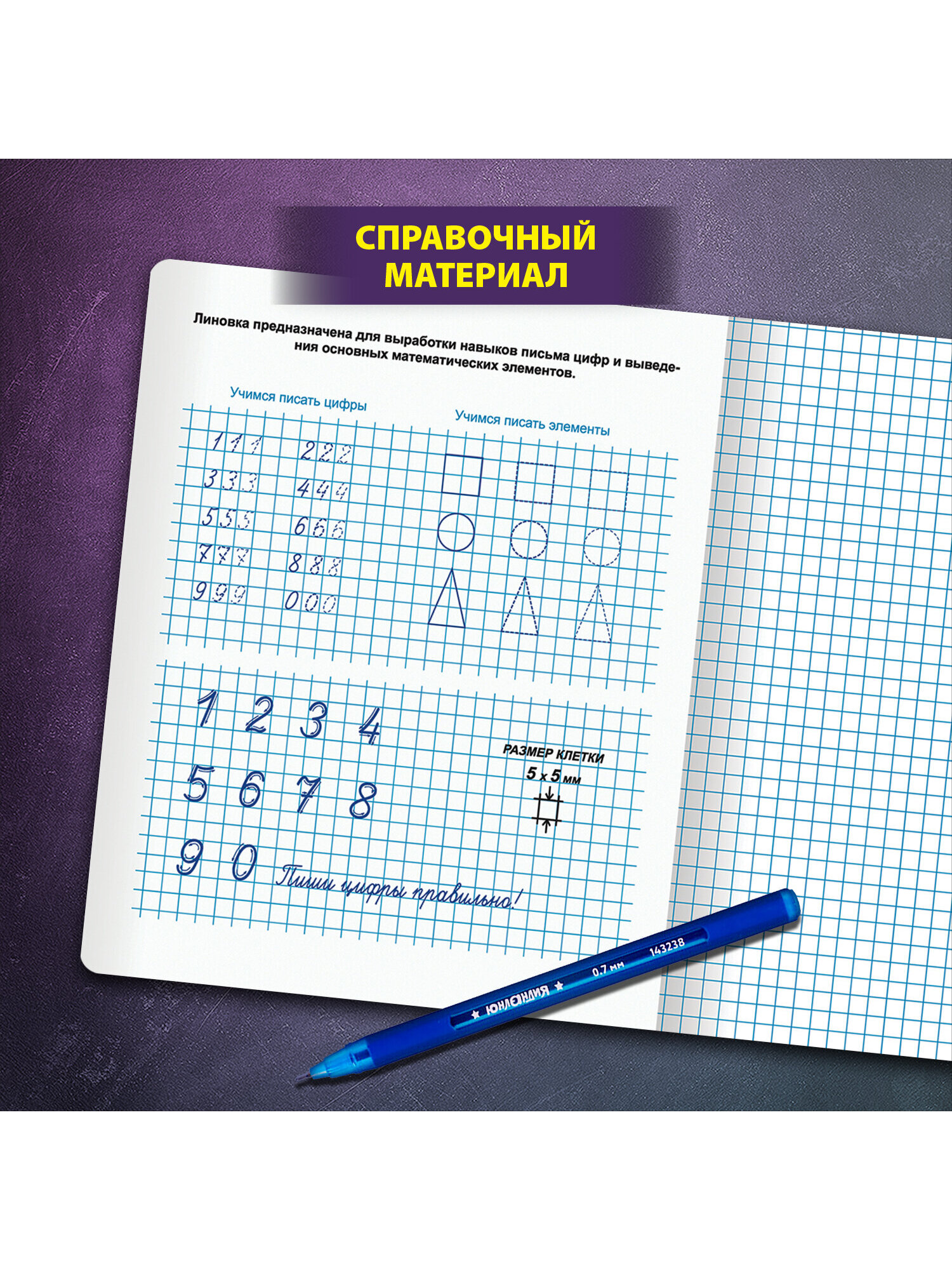 Общая тетрадь Юнландия клетка 12 лист. 10 шт. - фото 2