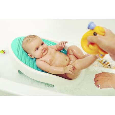 Лежачок-горка для купания детей Angelcare Bath Support голубой