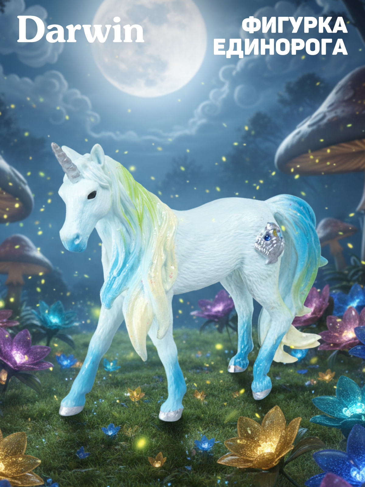 Фигурка DARWIN Волшебная лошадь Единорог - фото 1