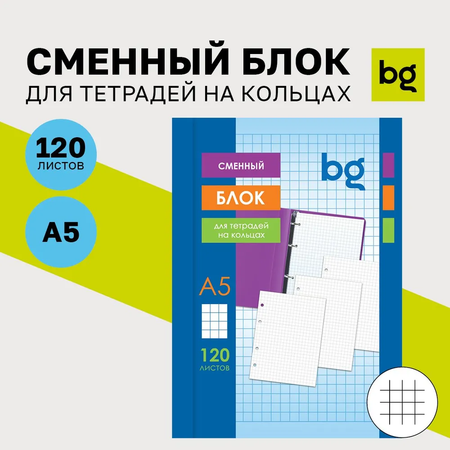 Тетрадь со сменным блоком BG