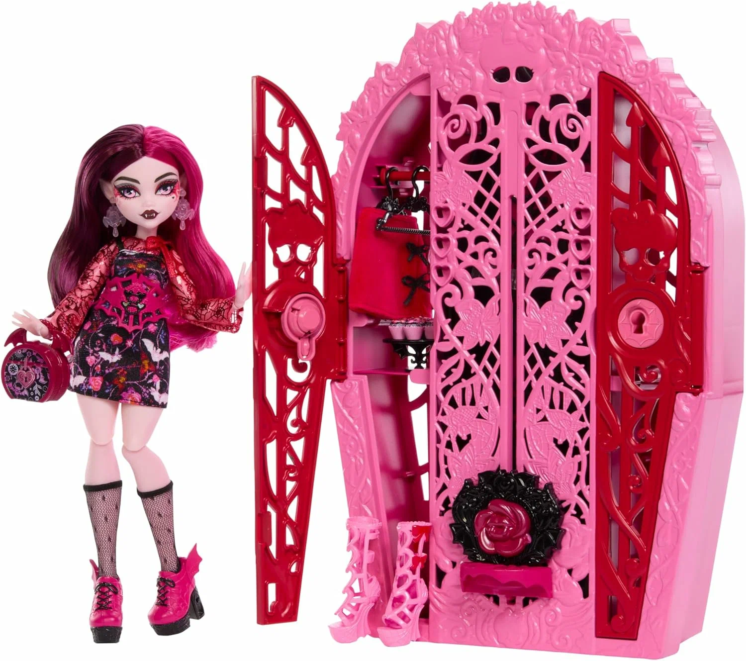 Кукла модельная Monster High Skulltimate Secrets Draculaura HYT72 HYT72 Draculaura - фото 7