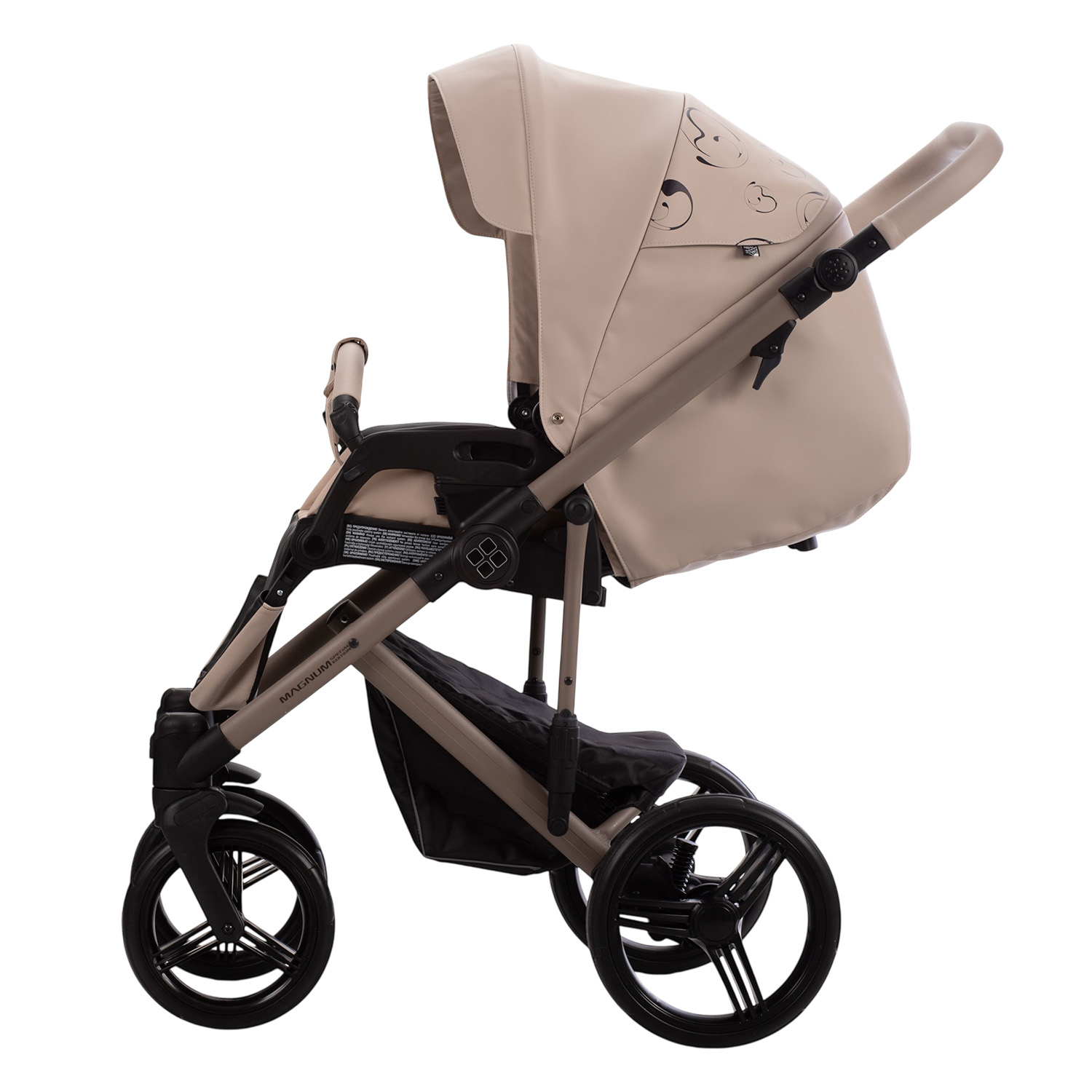 Коляска 2в1 Bebetto Magnum Light SE Pro бежевый - фото 10