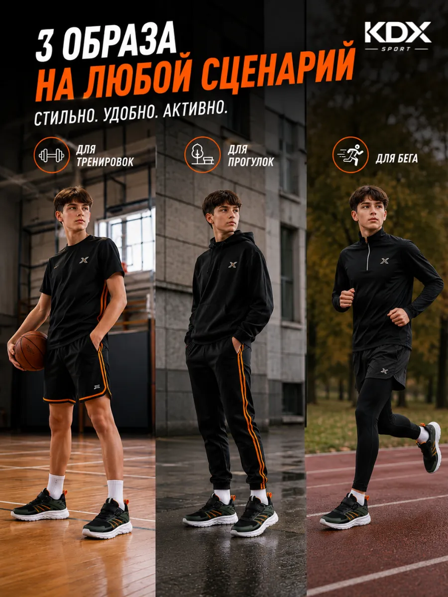 Кроссовки KDX HAO-21 black - фото 3