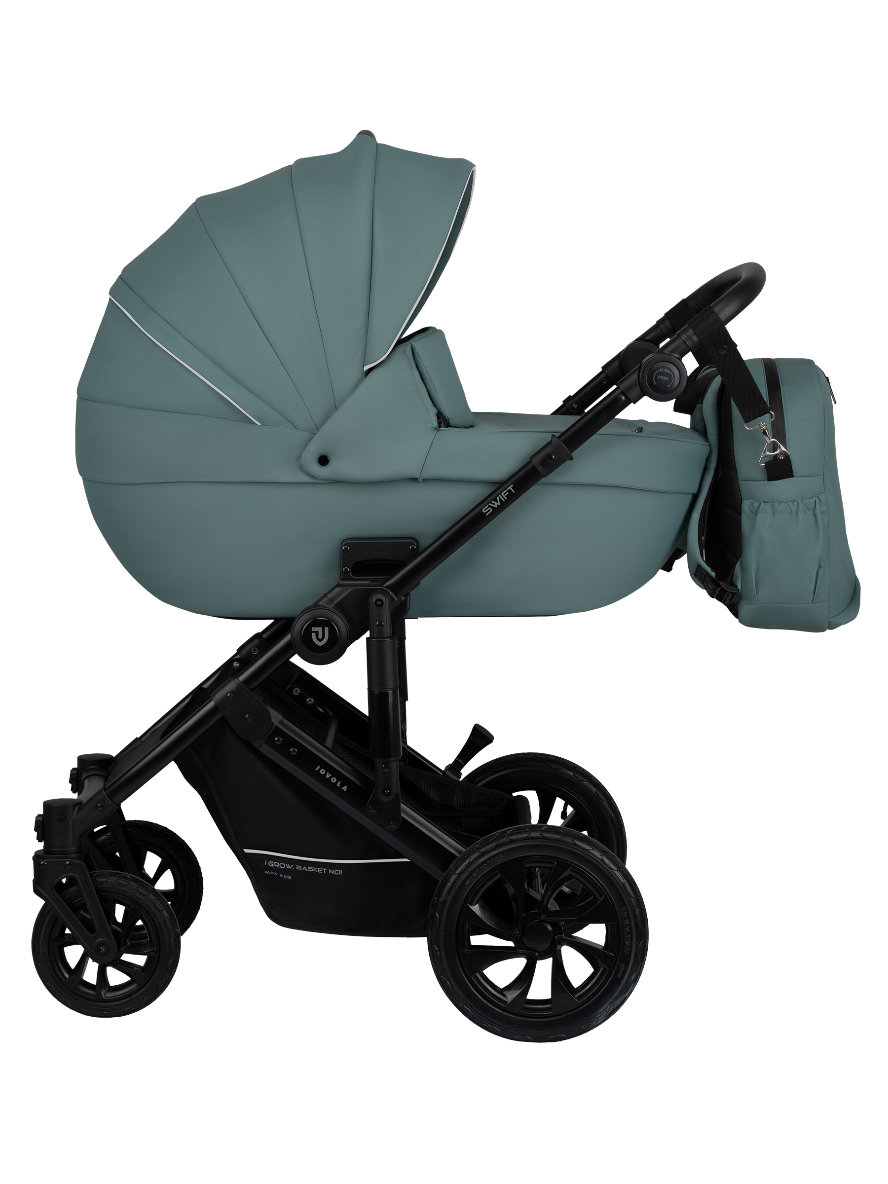 Коляска 3в1 JOVOLA Swift Plus зеленый - фото 2