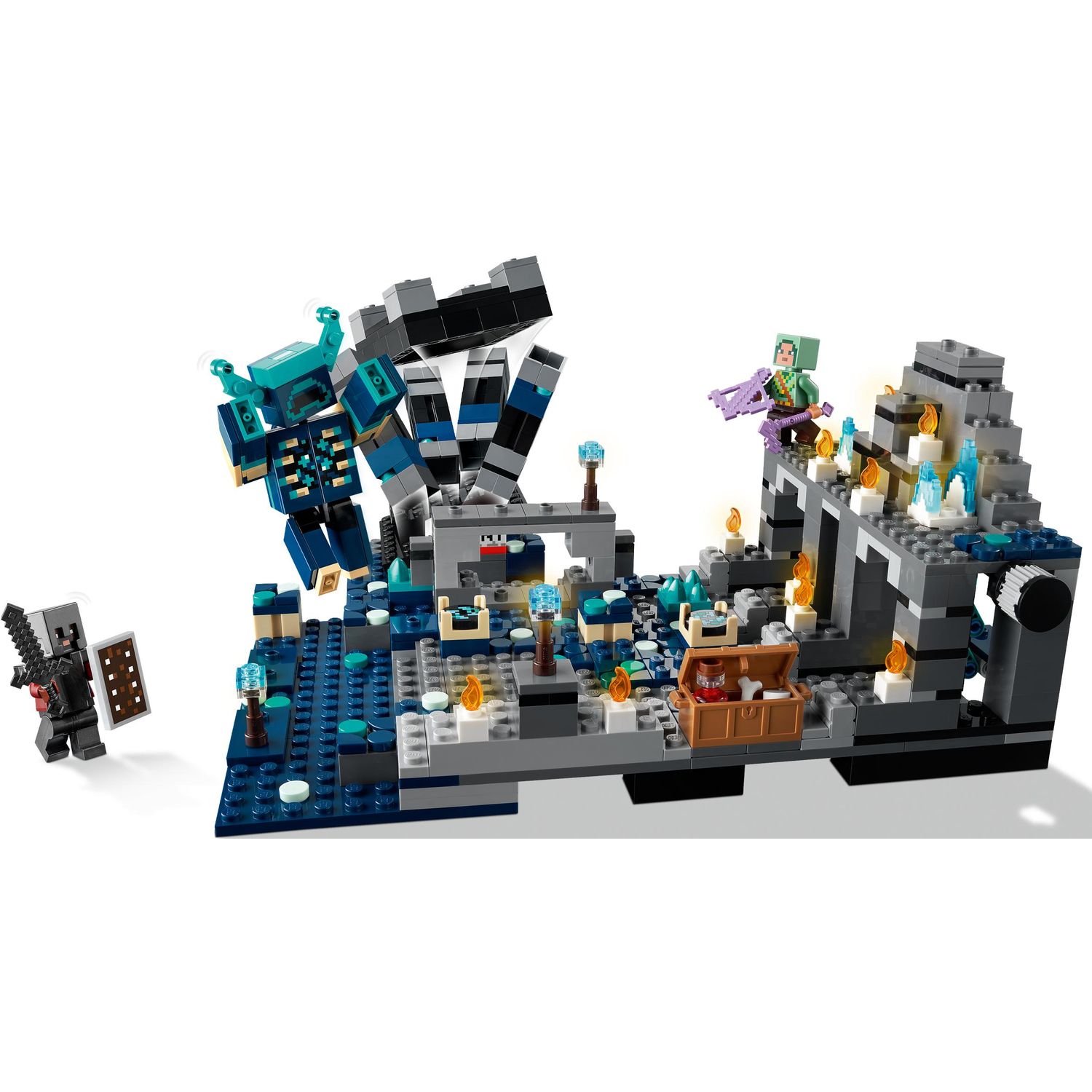 Конструктор LEGO Minecraft The Deep Dark Battle блочный - фото 3