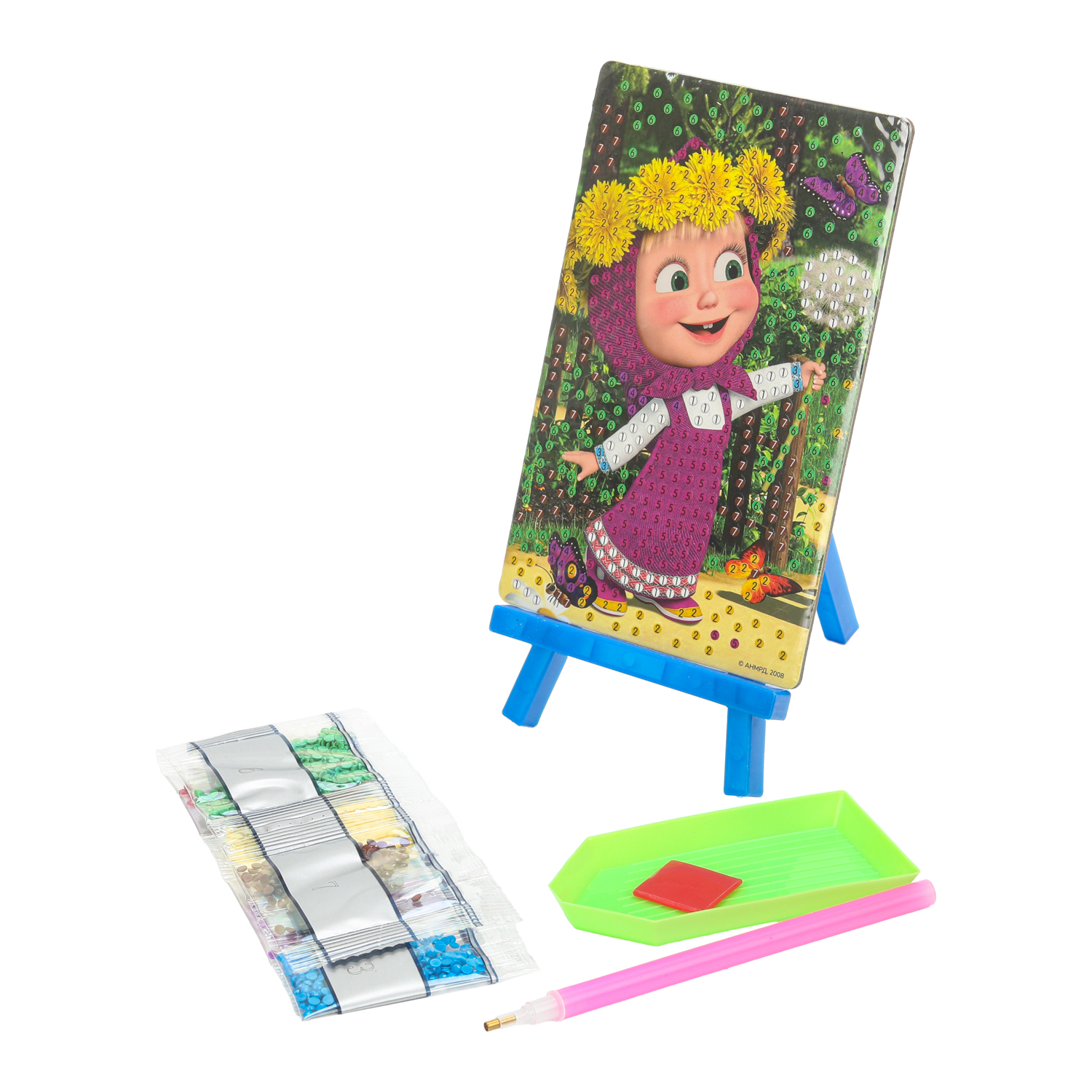 Алмазная мозаика Multiart Маша и Медведь - фото 2