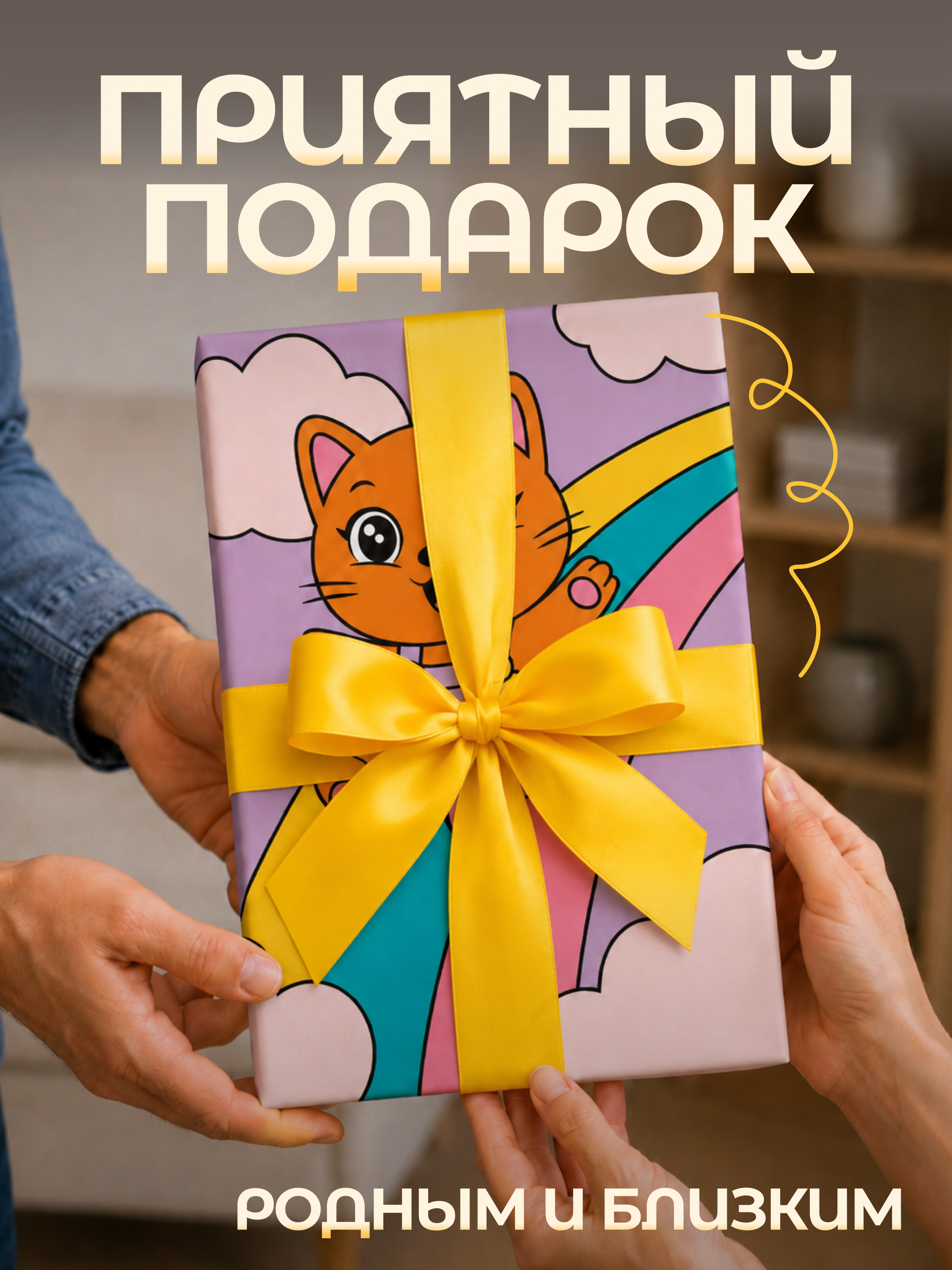 Картина по номерам Magic Stories Котёнок на радуге - фото 5