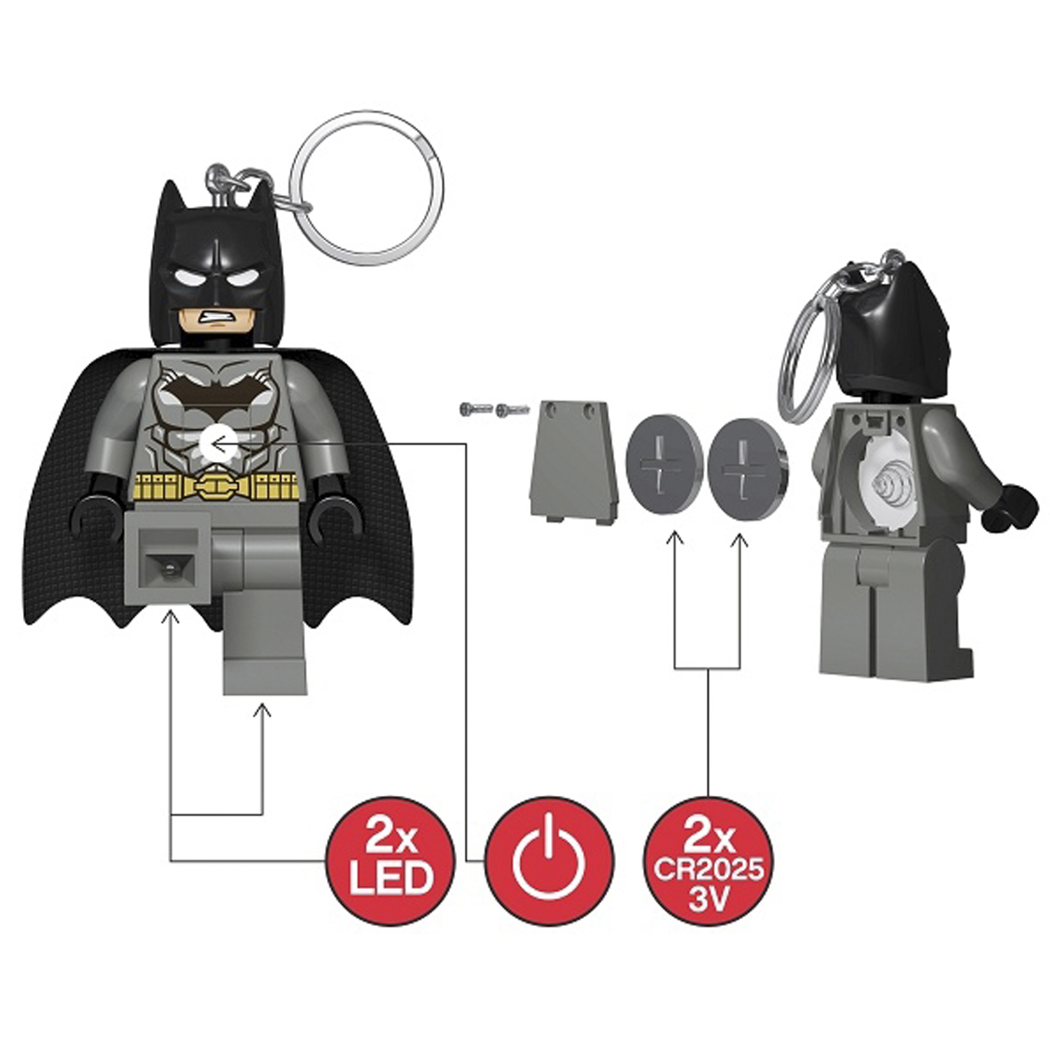 Брелок-фонарик LEGO Batman - фото 7