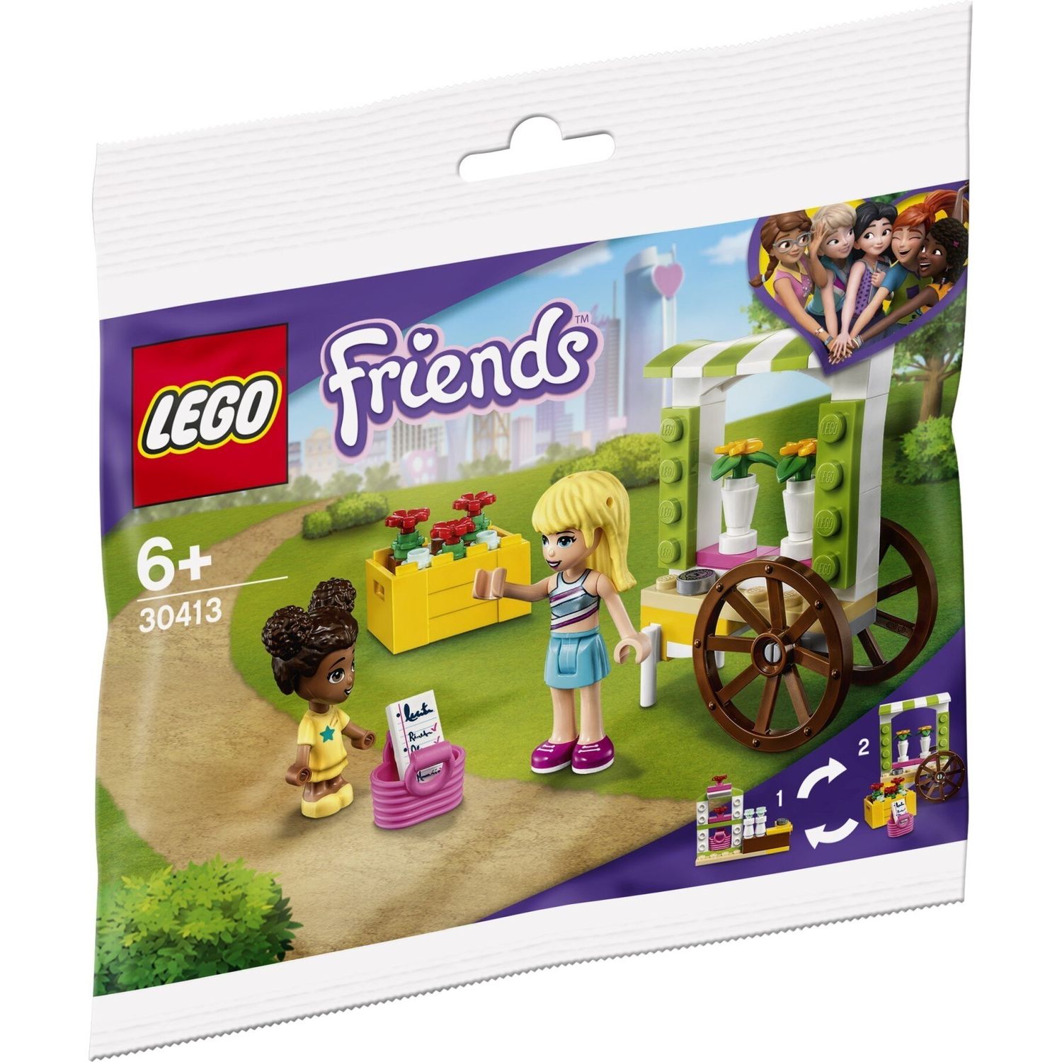 Конструктор LEGO Friends Тележка с цветами 48 дет. - фото 1