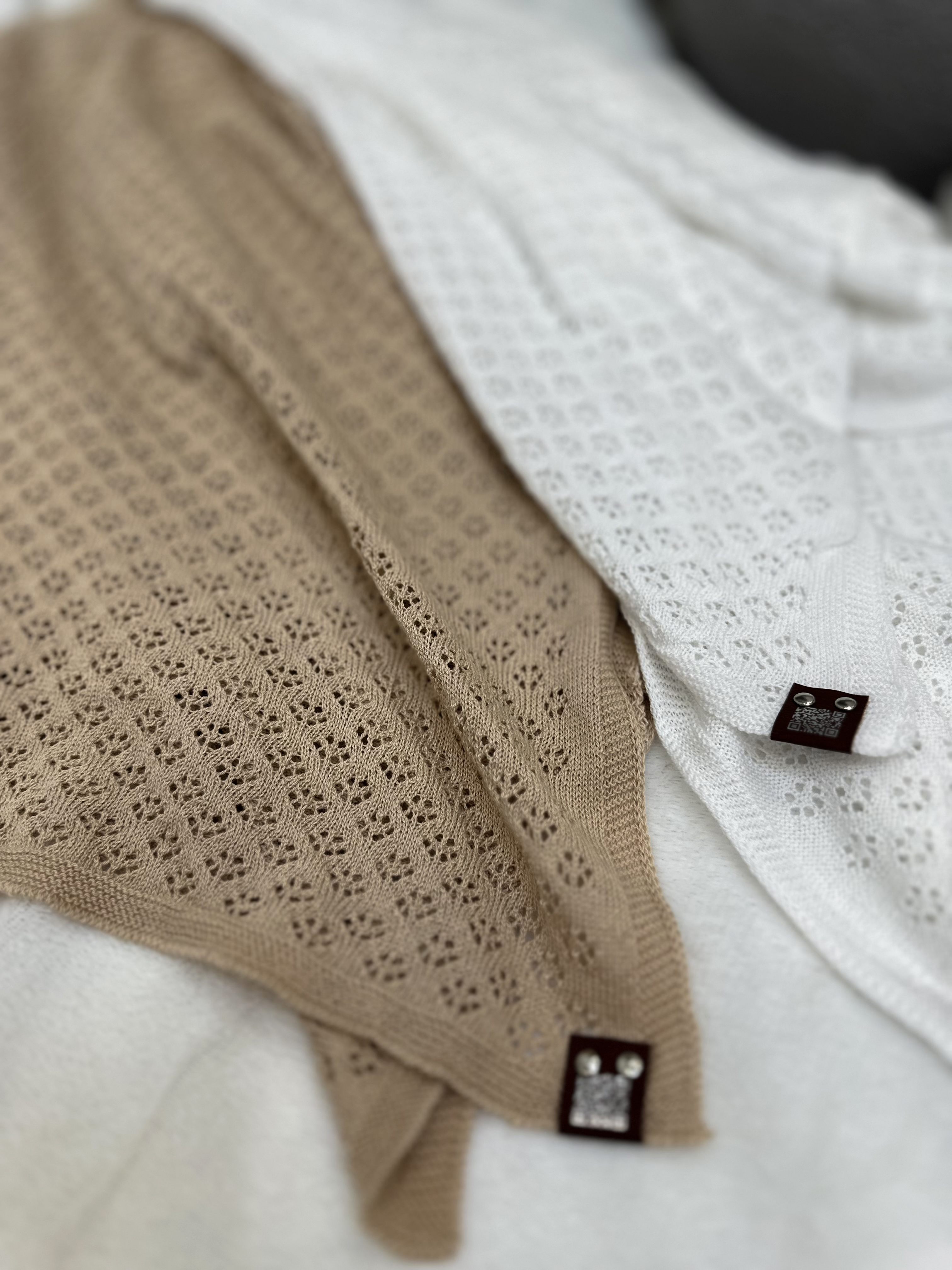 Плед RinaAmari Плетёное облачко 100 x 100 см хлопок - фото 4