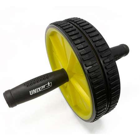 Ролик для пресса UNIX Fit D17,5 см до 150 кг черно-желтый