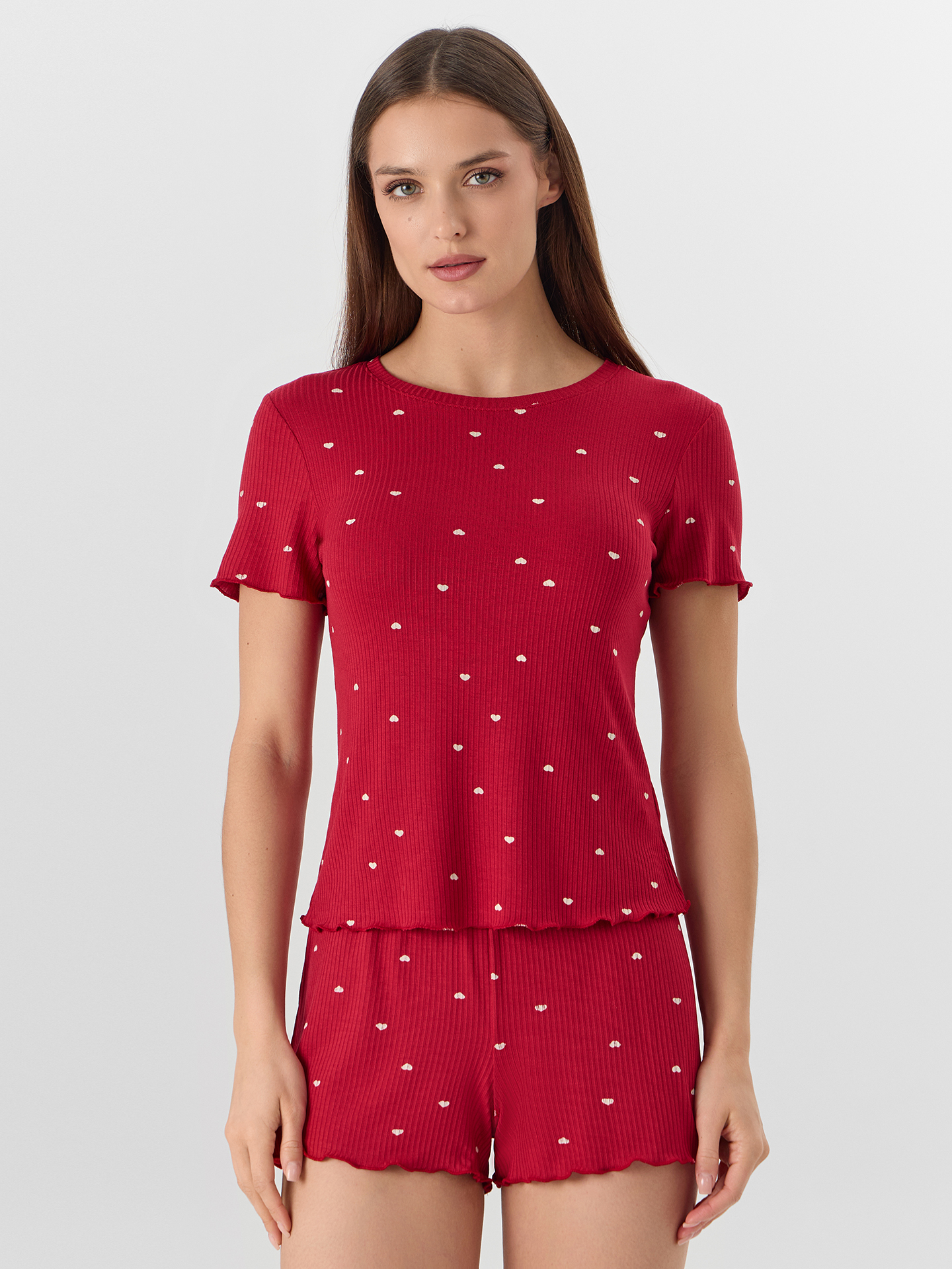 Пижама Mark Formelle (Марк Формэль) 592651/сердечки на алом - фото 3