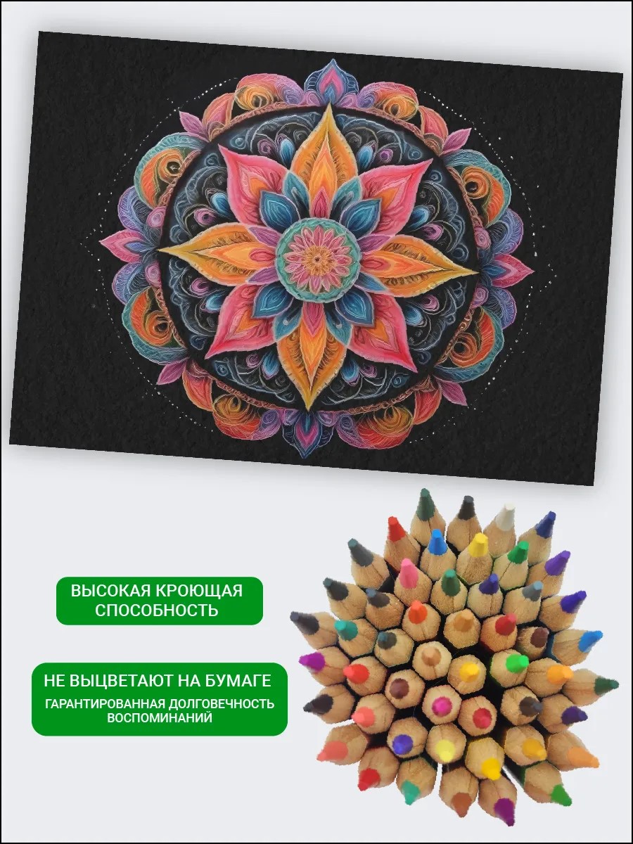 Карандаши цветные AXLER 50 шт. - фото 5