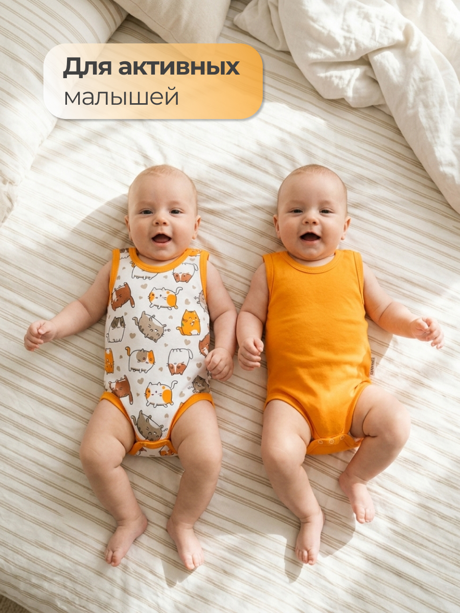 Боди-майка 2 шт Эскимо 16-785 - фото 2
