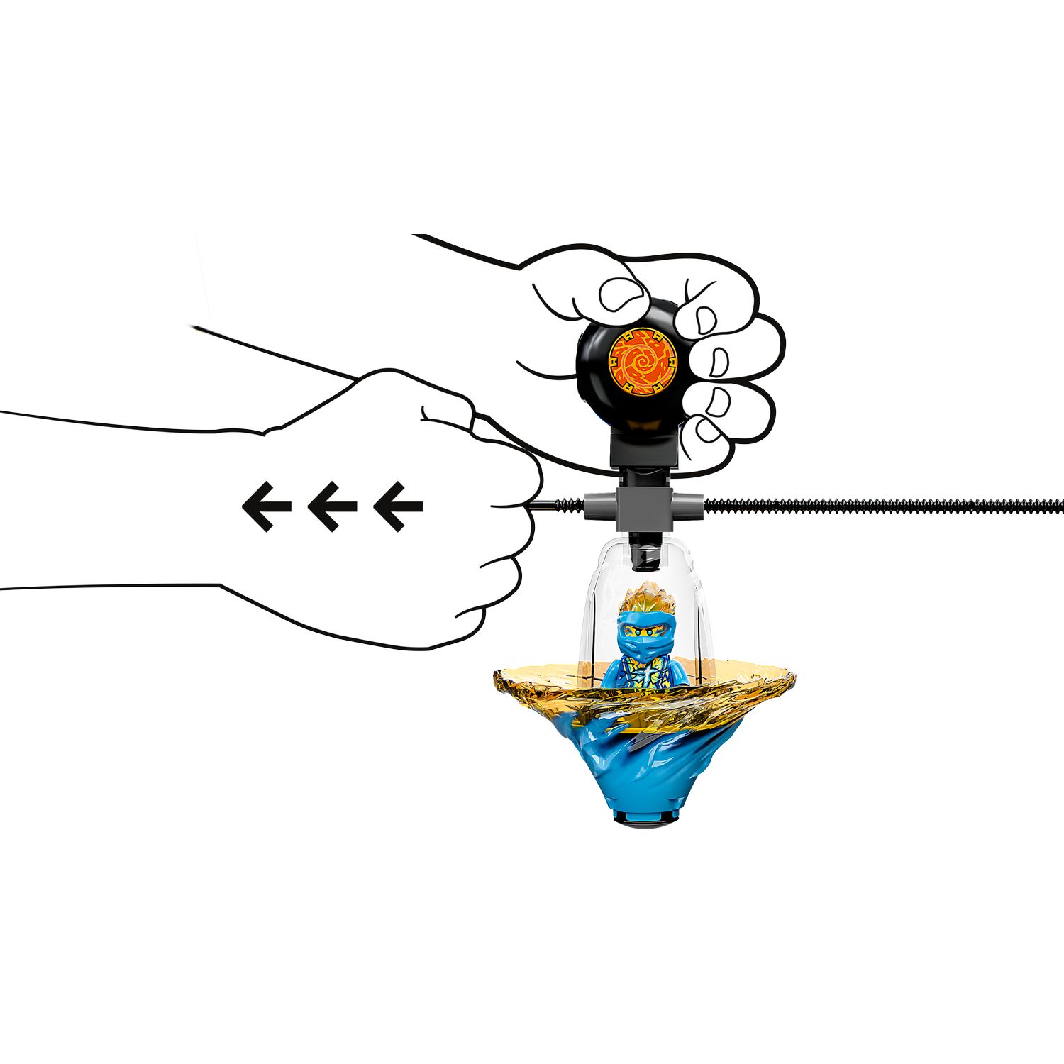 Конструктор LEGO NINJAGO Обучение кружитцу ниндзя Джея - фото 4