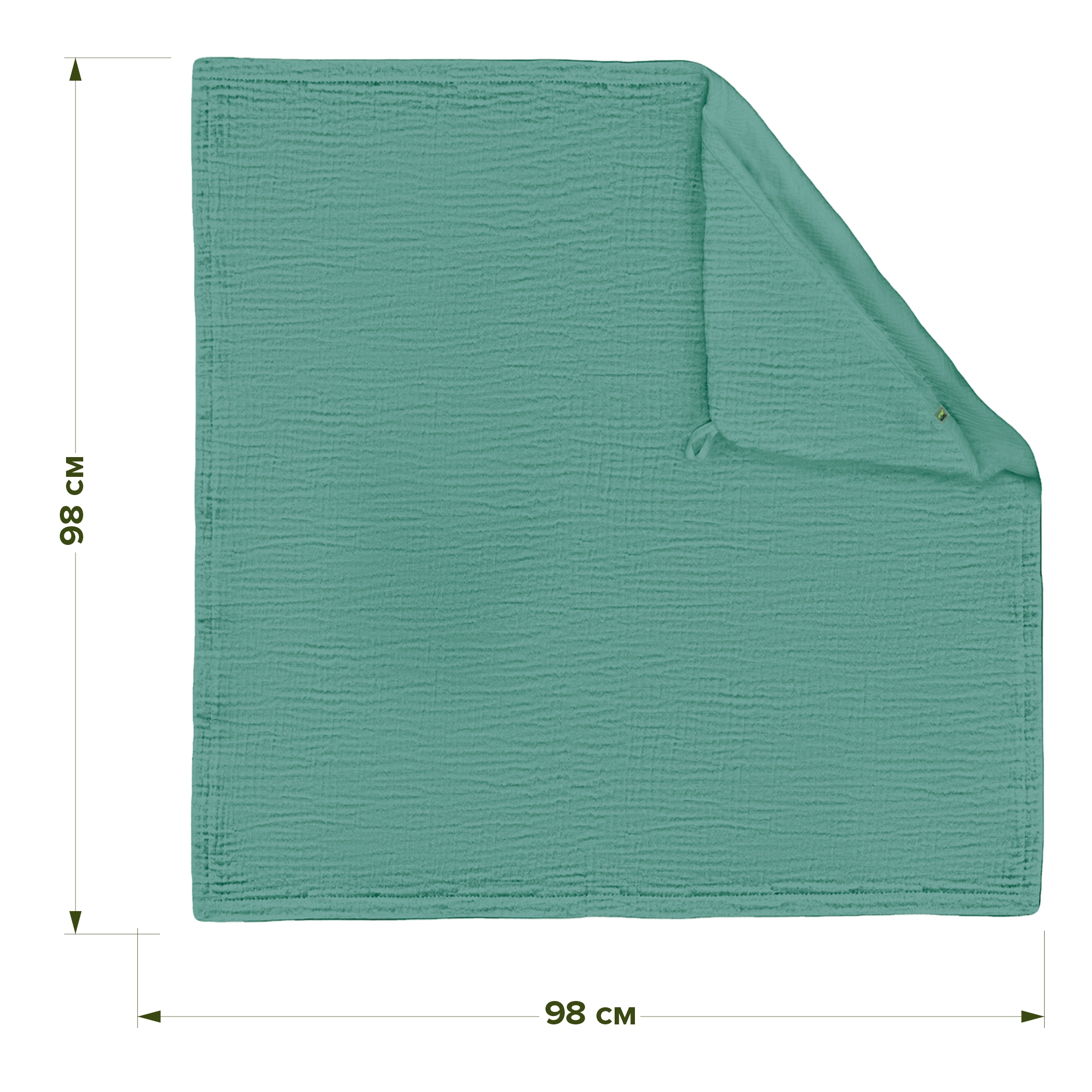 Полотенце уголок Фабрика Бамбук с капюшоном (уголком) 98 x 98 см - фото 3