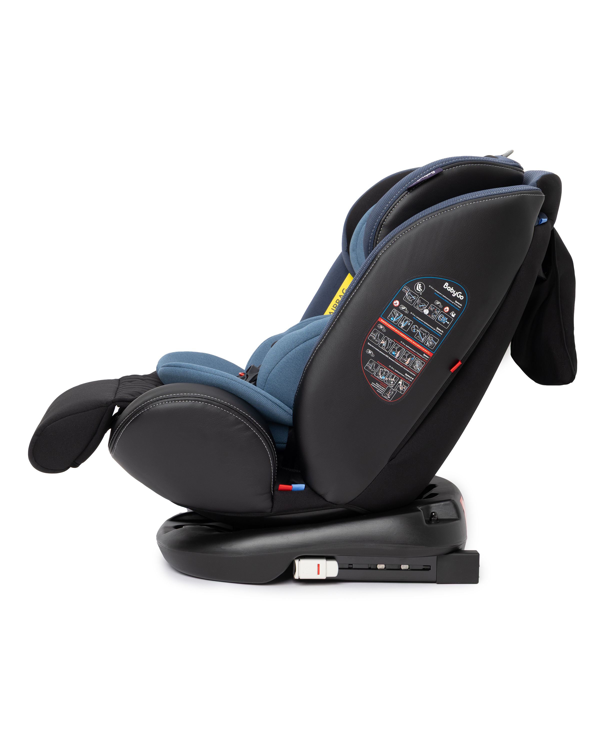 Автокресло BabyGo Multi-Stage New Isofix 0+/1/2/3 (0-36 кг) синий - фото 15
