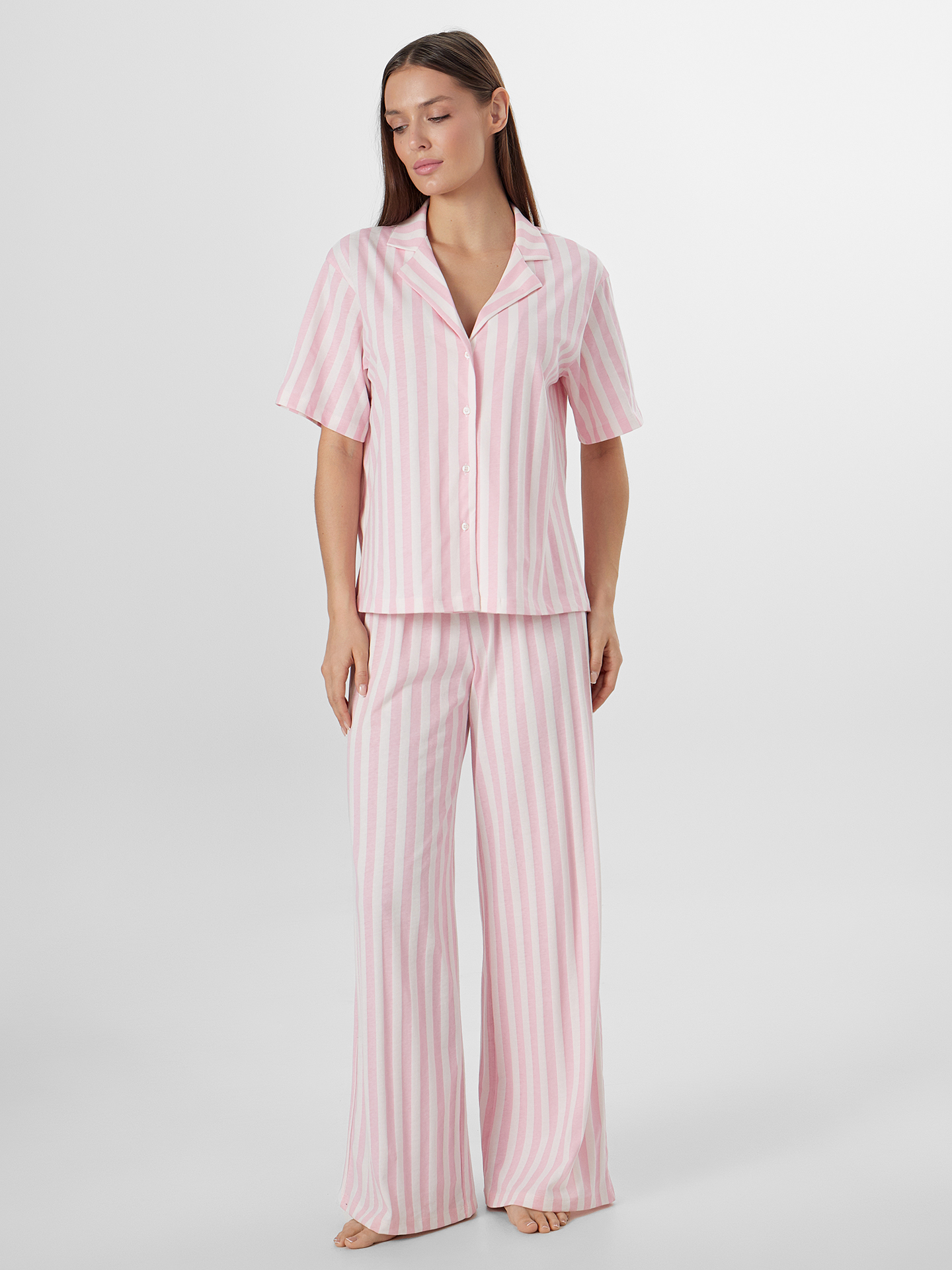 Пижама Mark Formelle (Марк Формэль) 592554/розовая полоска - фото 1