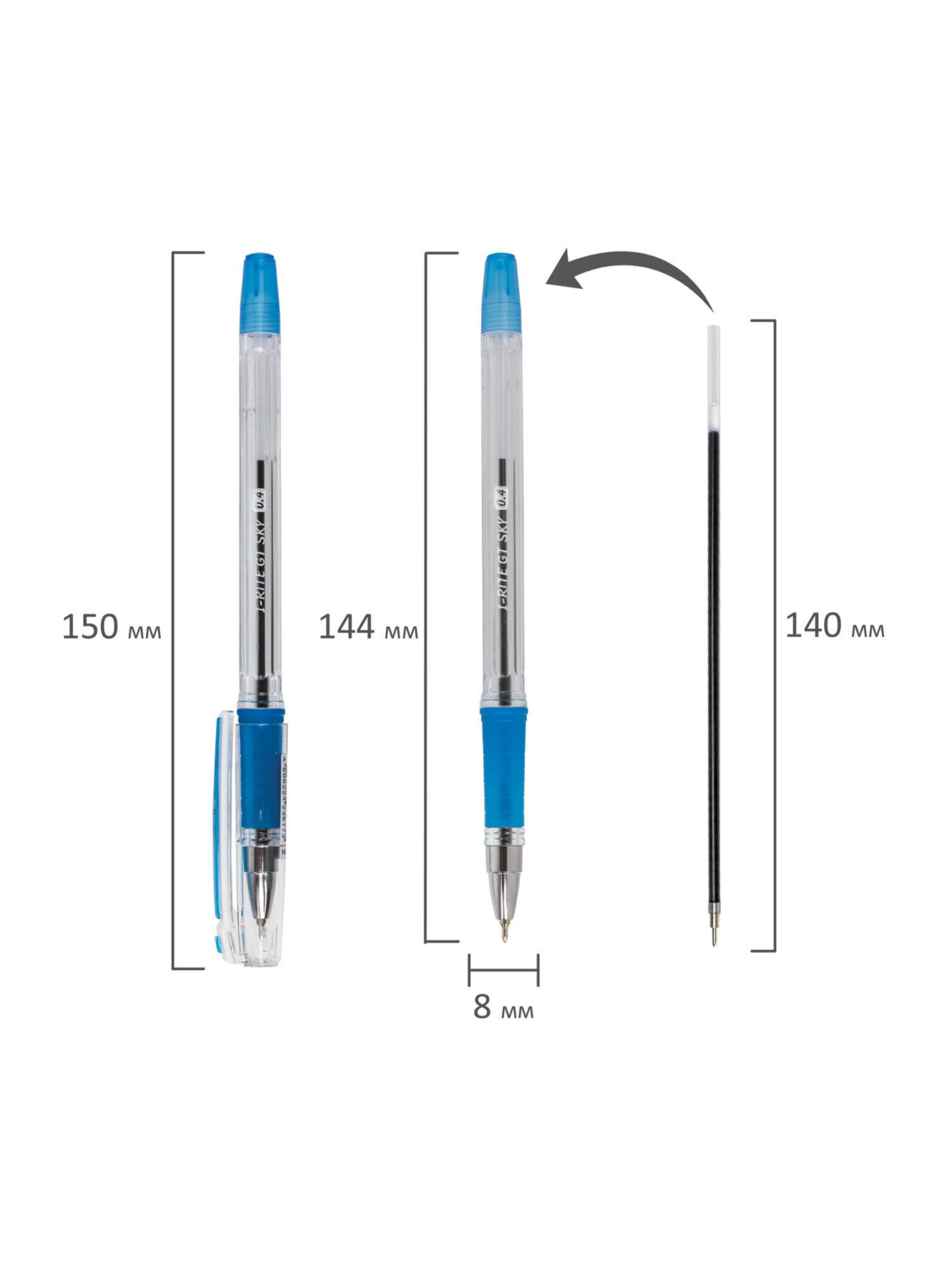 Ручка шариковая Brauberg 12 шт. - фото 13