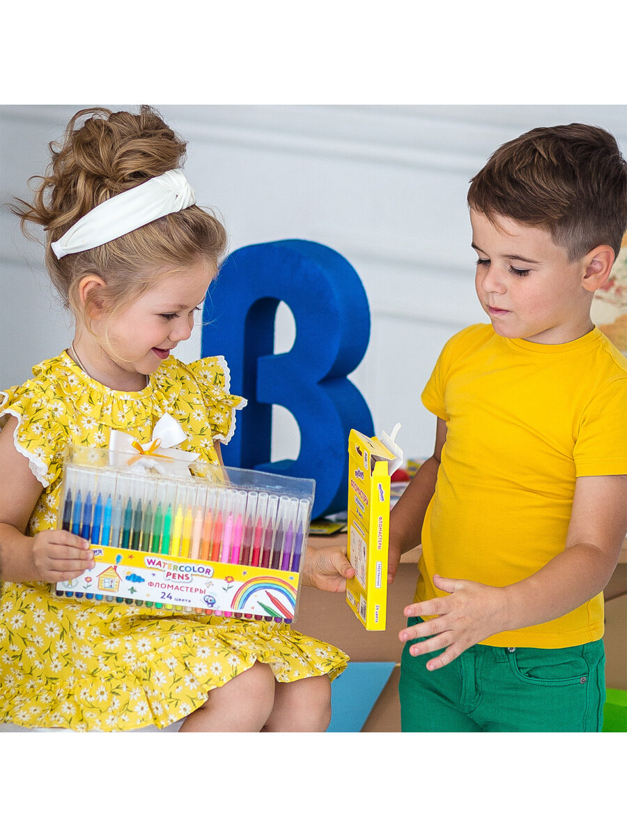 Фломастеры Юнландия 24 шт. - фото 19