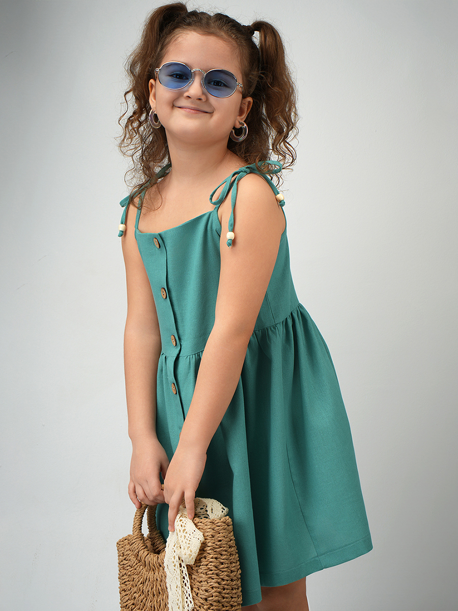 Сарафан HappyFox HFI3291бирюзовый - фото 4