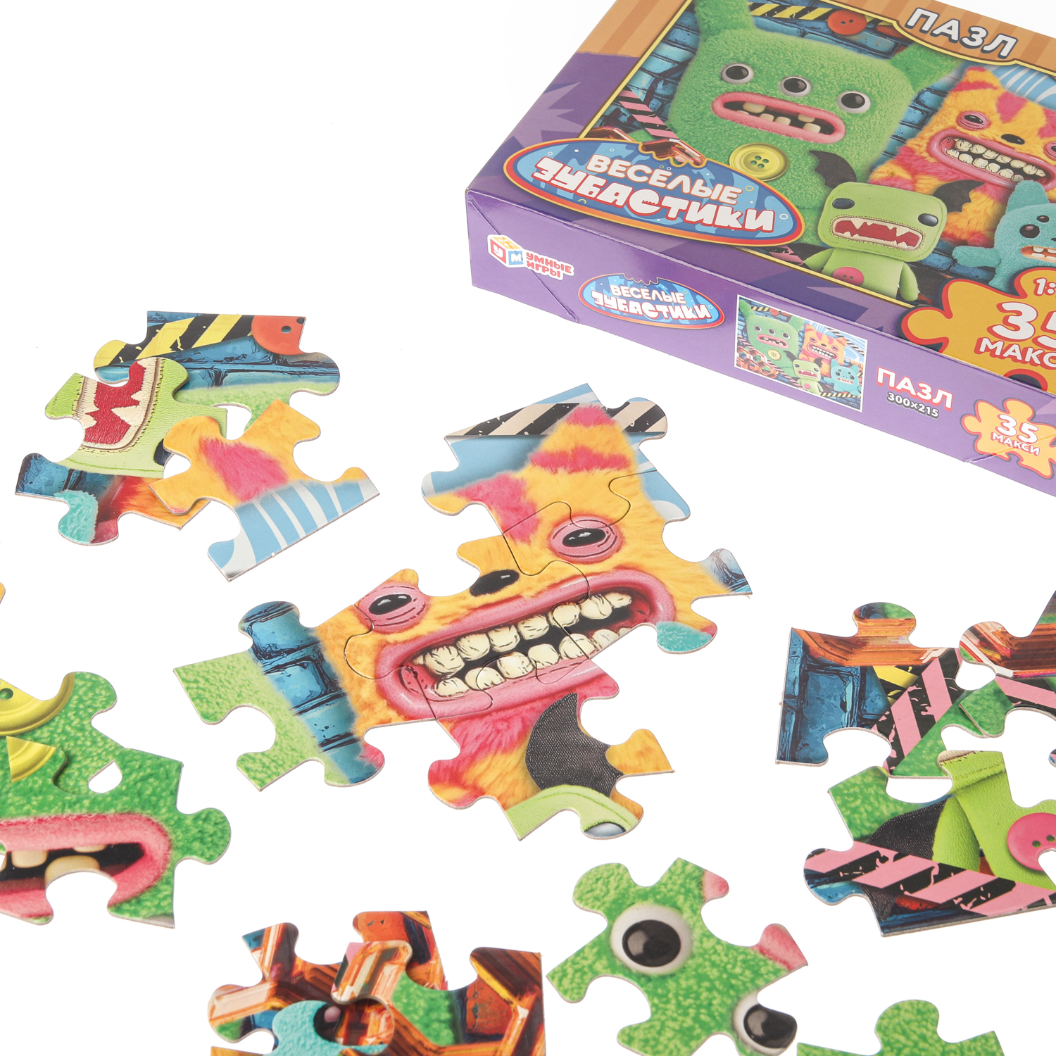 Пазл Умные игры Весёлые зубастики классический - фото 3