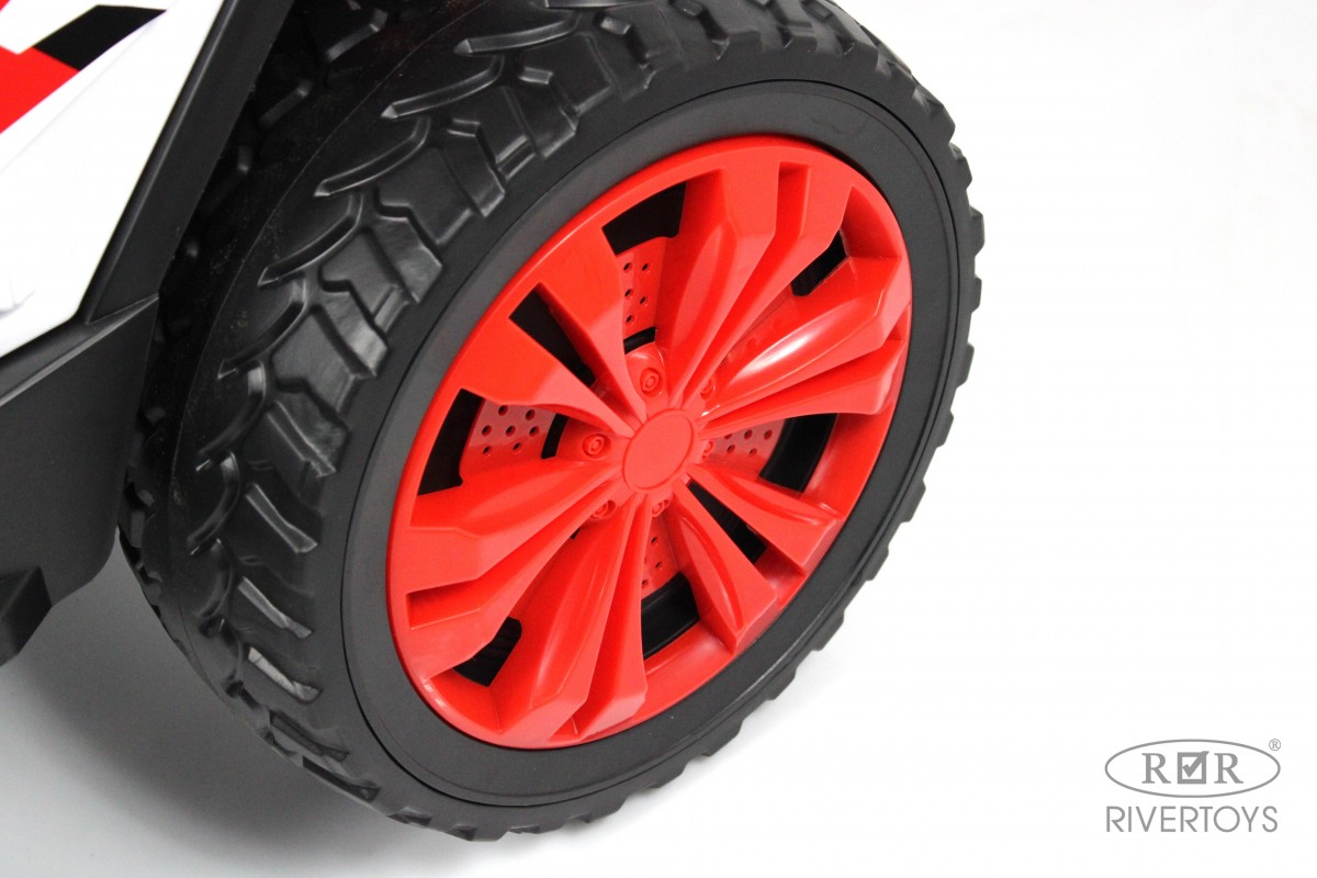 Электромобиль RIVERTOYS F888FF-4WD-RED С пультом ДУ - фото 14