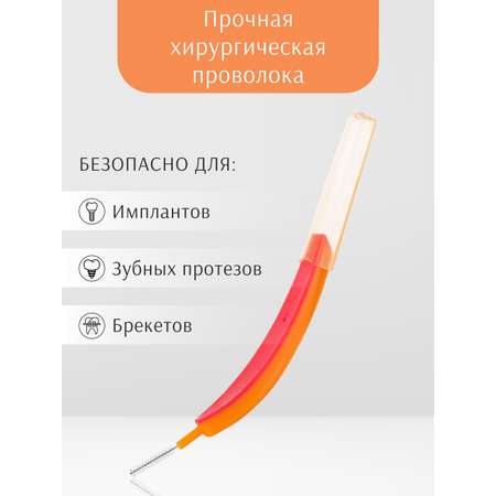 Зубная нить edel+white 6 шт.