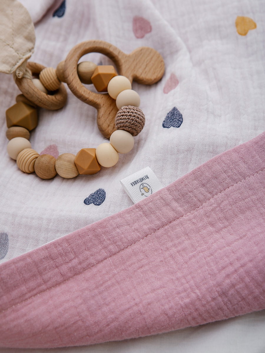 Плед ЛетиПташка розовый 95 x 130 см хлопок - фото 12