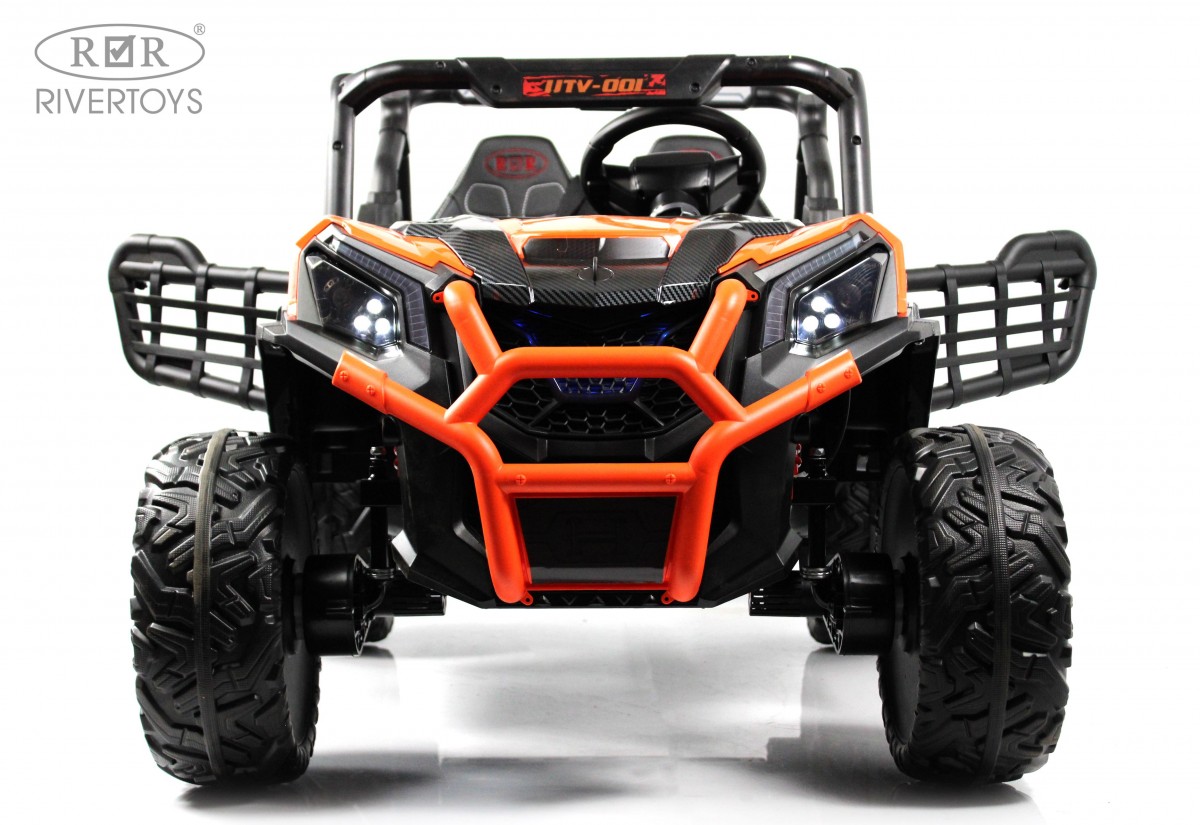 Электромобиль RIVERTOYS K777KK-LUX-BUGGY-ORANGE С пультом ДУ - фото 7