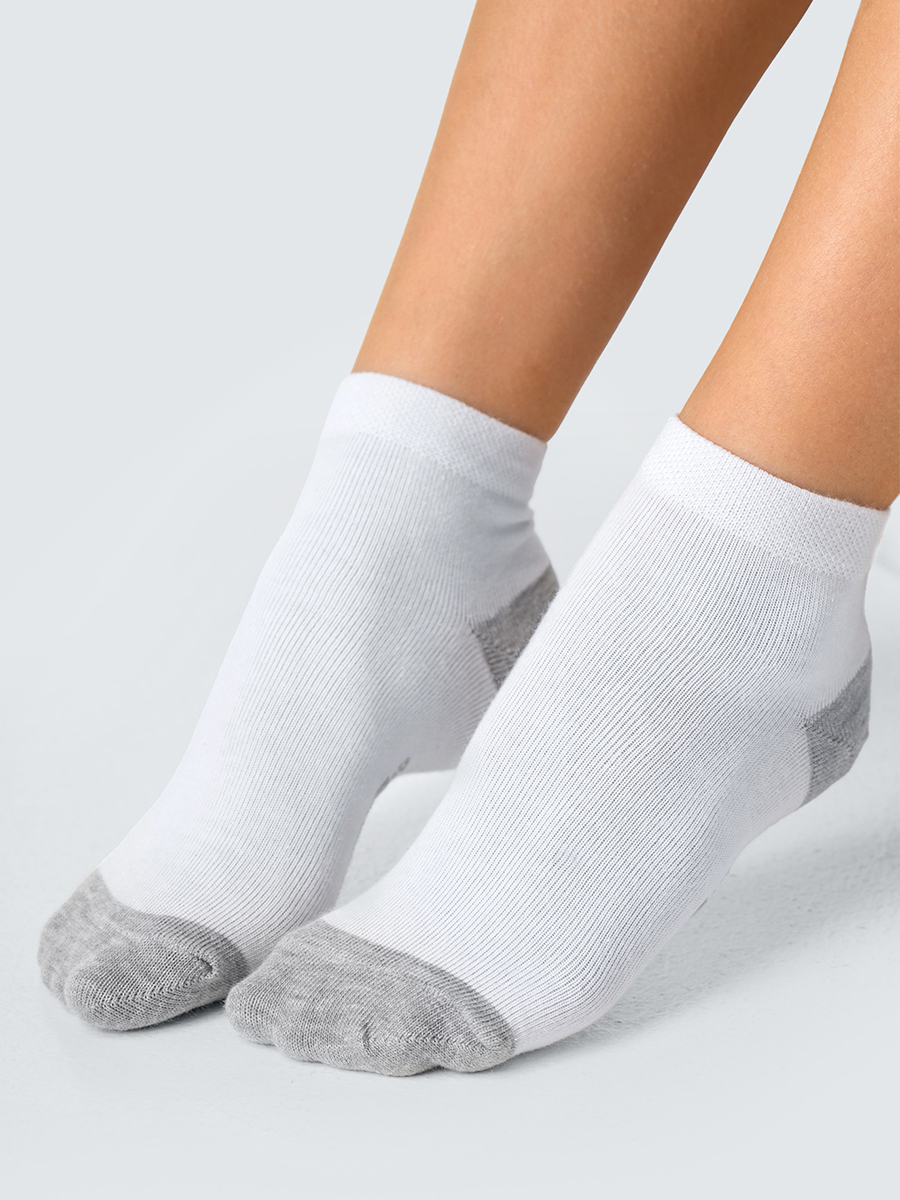 Носки 12 пар HappyFox HFET2001NBсв.серыймеланж.12 - фото 10