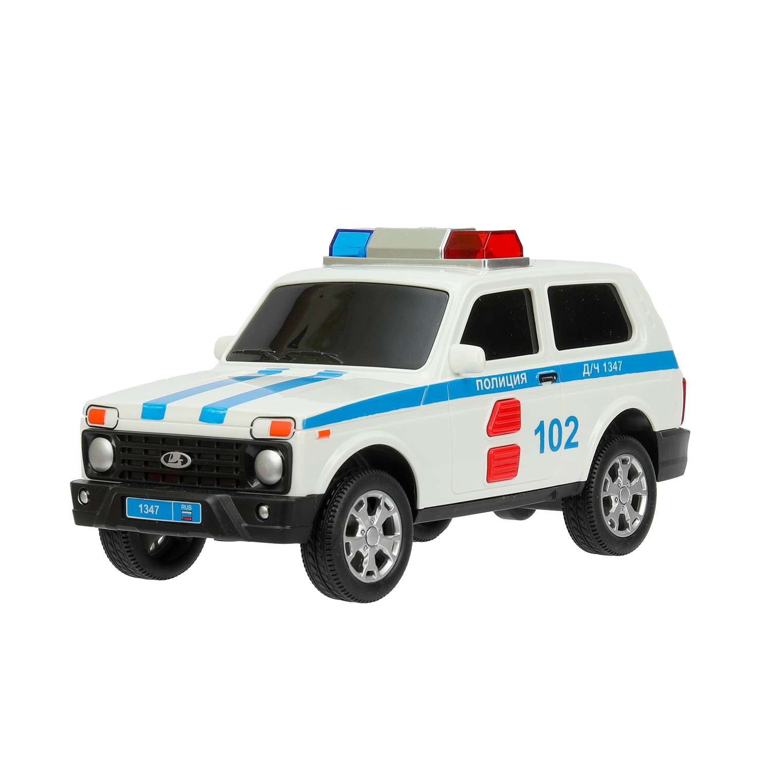 Полицейская машина Технопарк LADA Lada Urban белый 392865 - фото 4