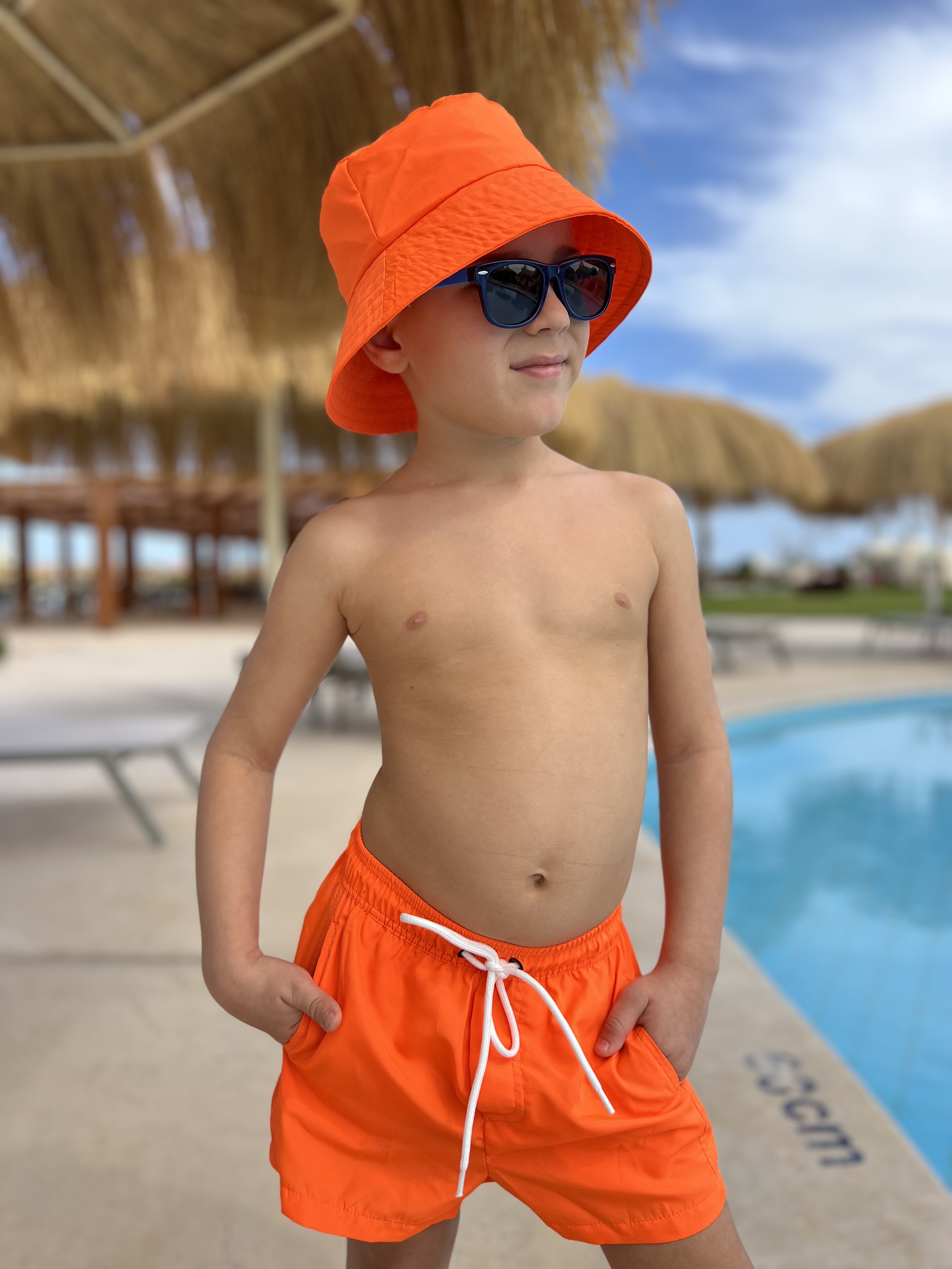 Шорты купальные Capitania KIDS/MEN-001/ORANGNEON - фото 5