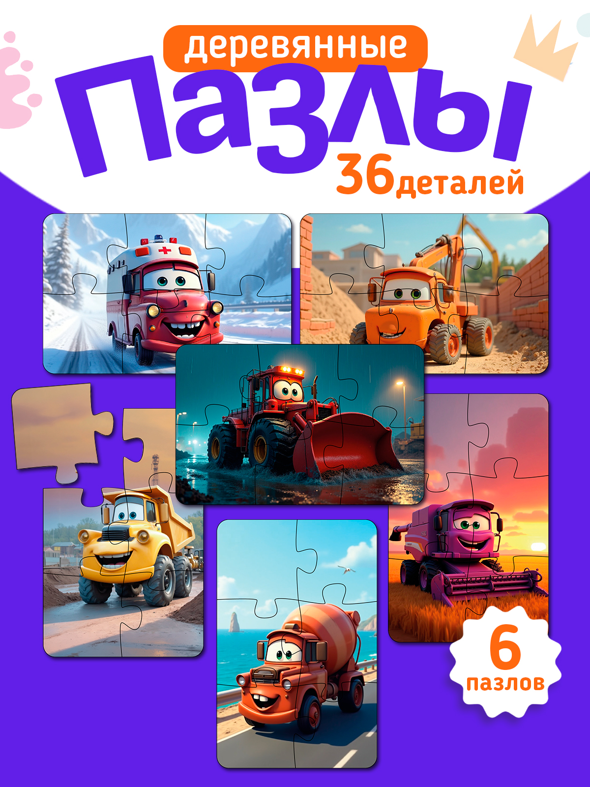 Пазл AXLER деревянный - фото 1