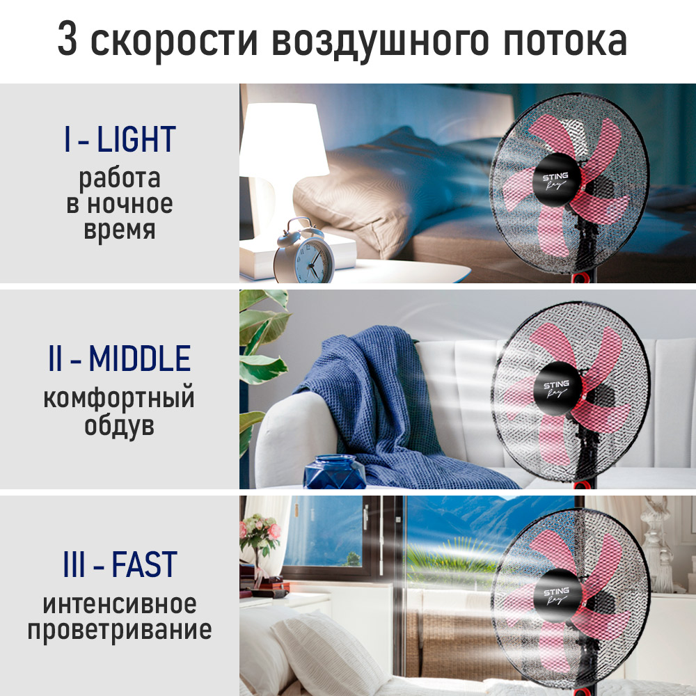 Вентилятор напольный STINGray - фото 8