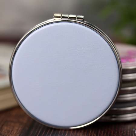 Зеркало карманное iLikeGift Smile day blue с увеличением