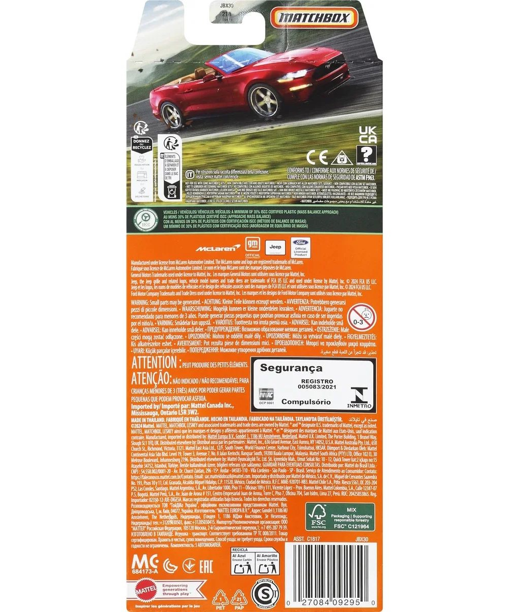 Игровой набор Matchbox MBX Convertible Cruisers 1:64 C1817/JBX30 - фото 10