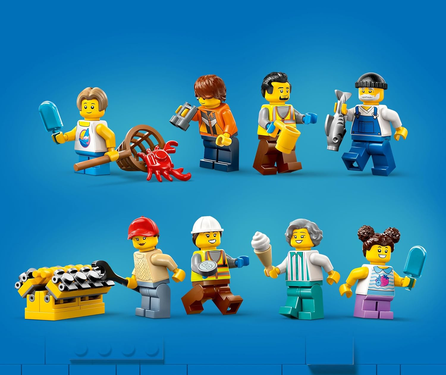 Конструктор LEGO City Seaside Harbor with Cargo Ship 1226 дет. - фото 9