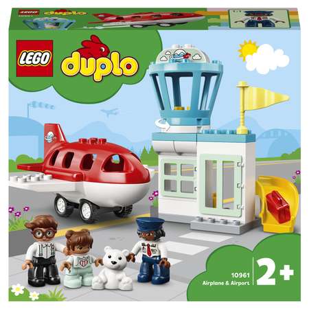 Конструктор LEGO DUPLO Town Самолет и аэропорт сборная игровая модель