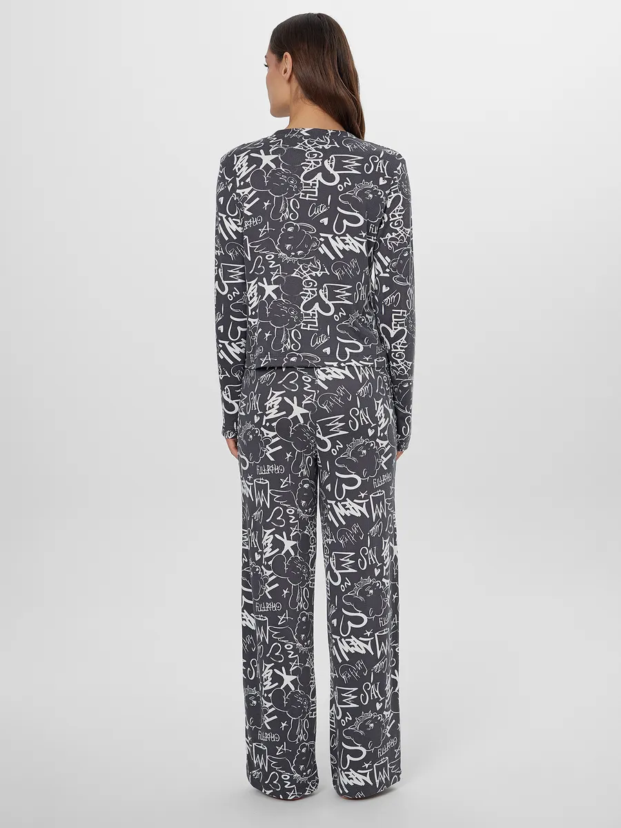 Пижама Mark Formelle (Марк Формэль) 592468-1/граффити на графите - фото 3