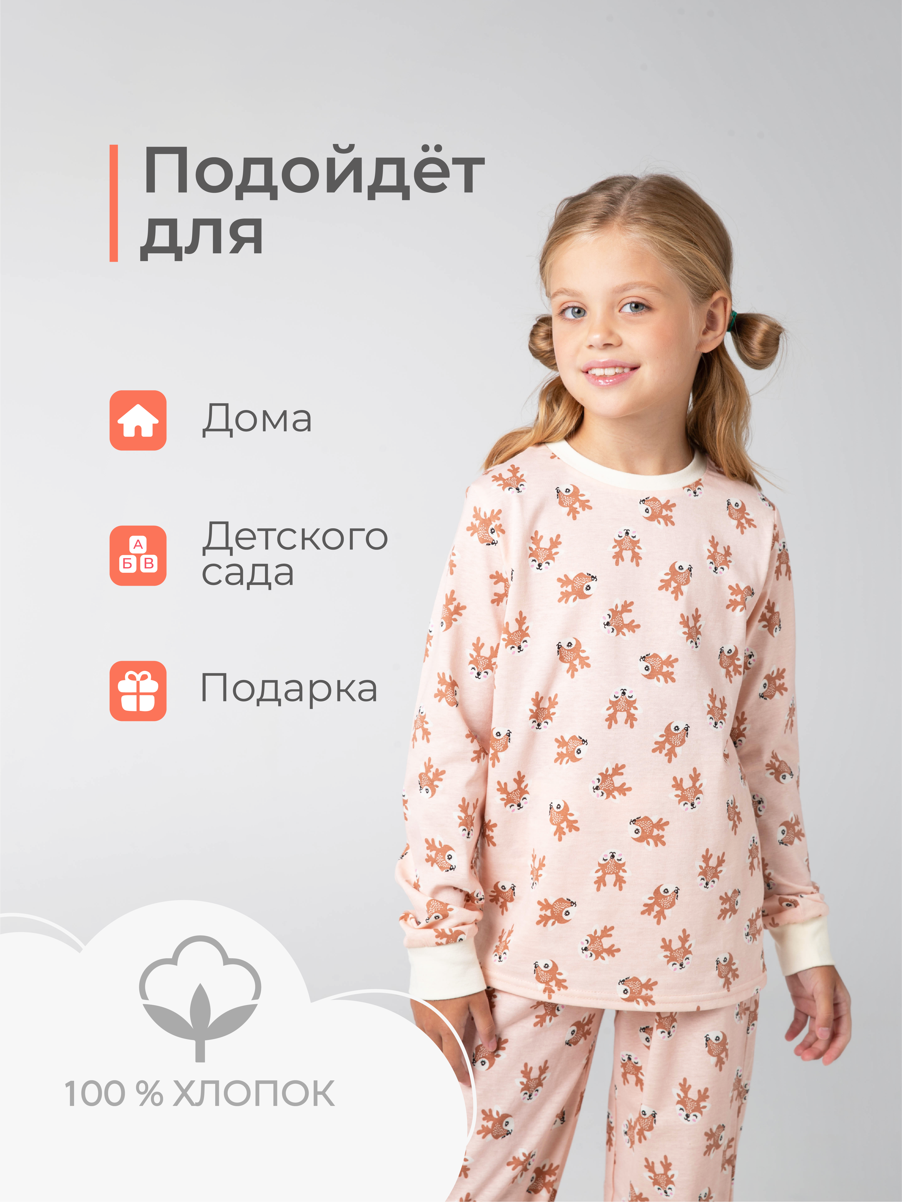 Пижама GOJO 10-010олени - фото 7