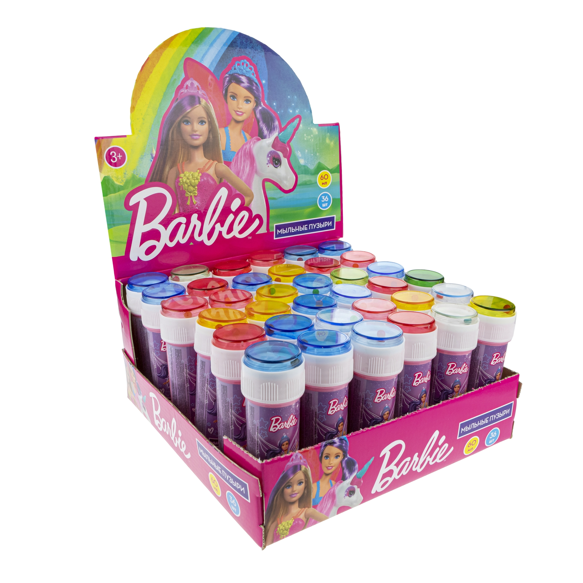 Мыльные пузыри 1TOY Barbie в ассортименте - фото 5