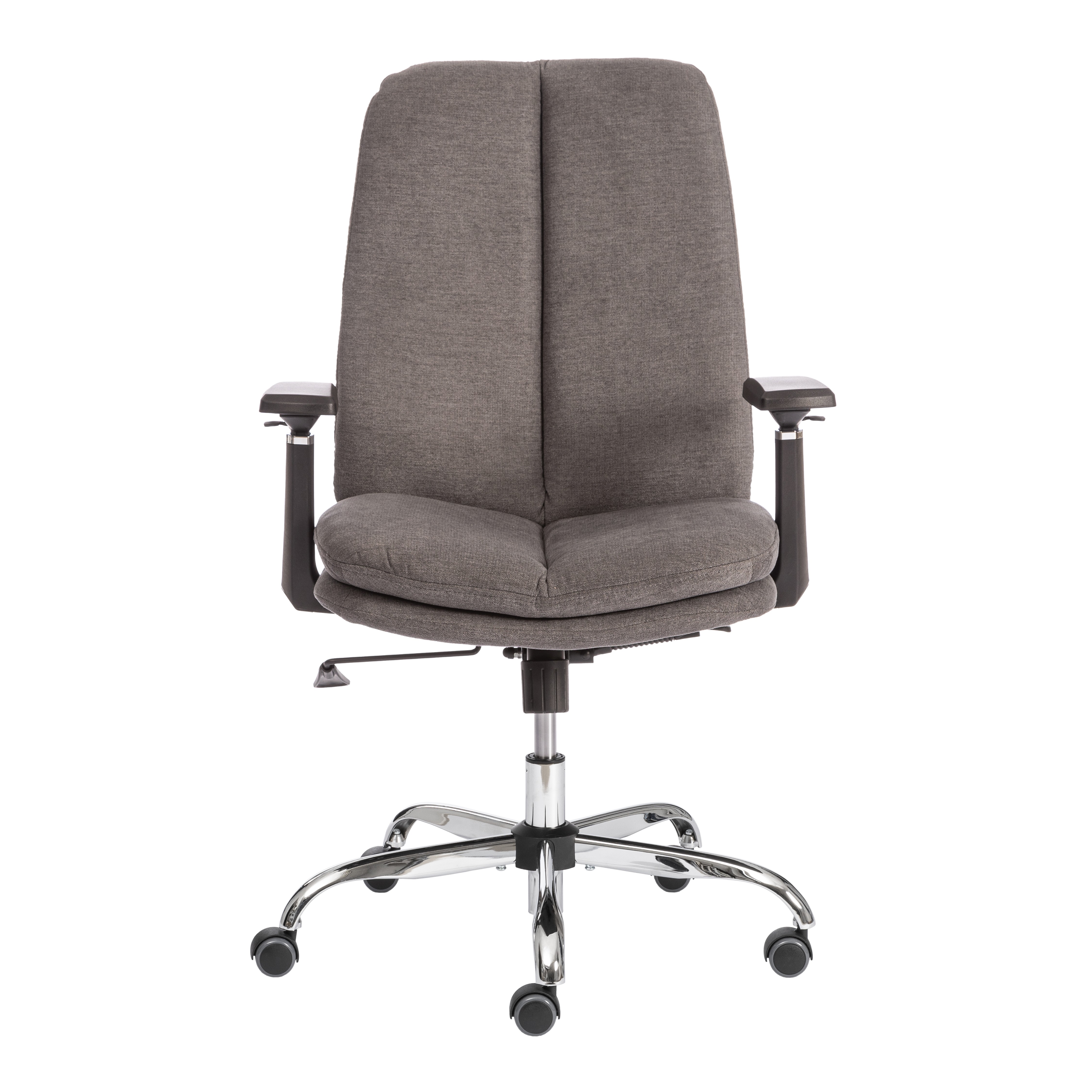Компьютерное кресло TETCHAIR Итон-Лоу хром 3Д ткань серый - фото 8