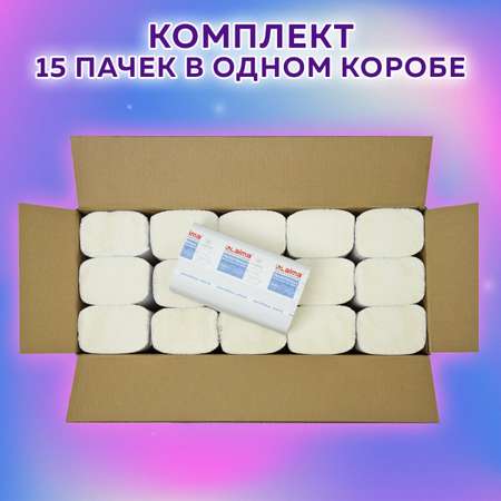 Бумажные полотенца Лайма 15 упак.
