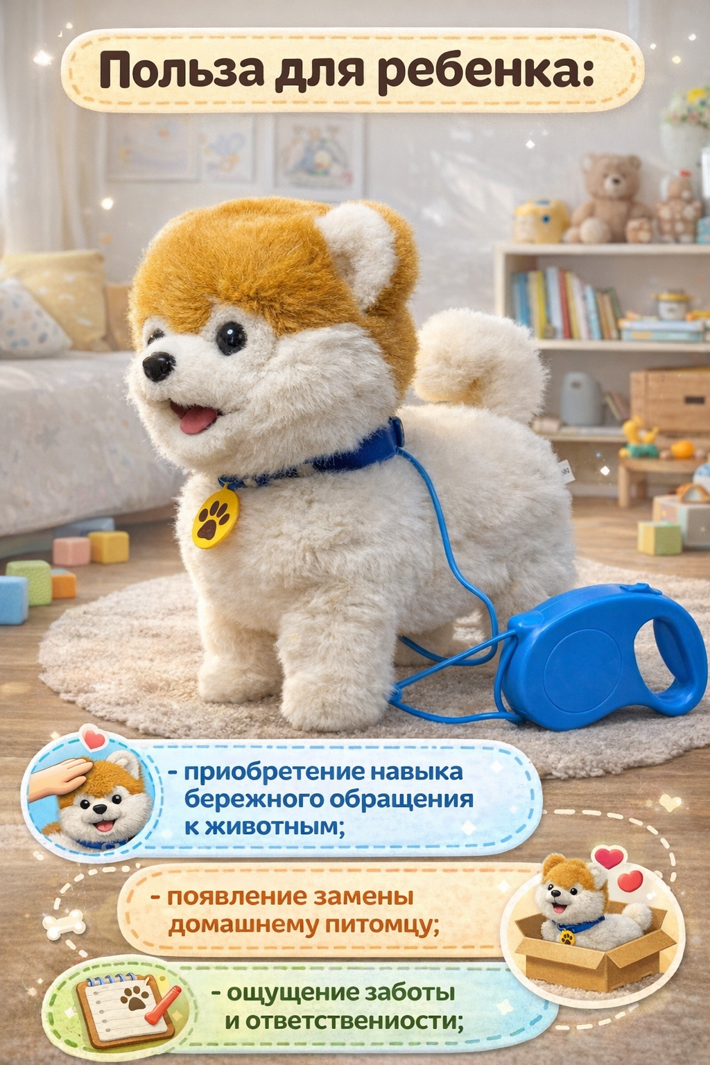 Мягкая игрушка BalaToys Собака - фото 3