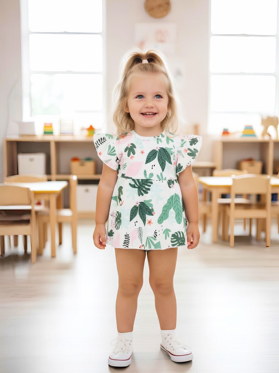 Боди VEDDI 079к-21-белый/тропики - фото 4