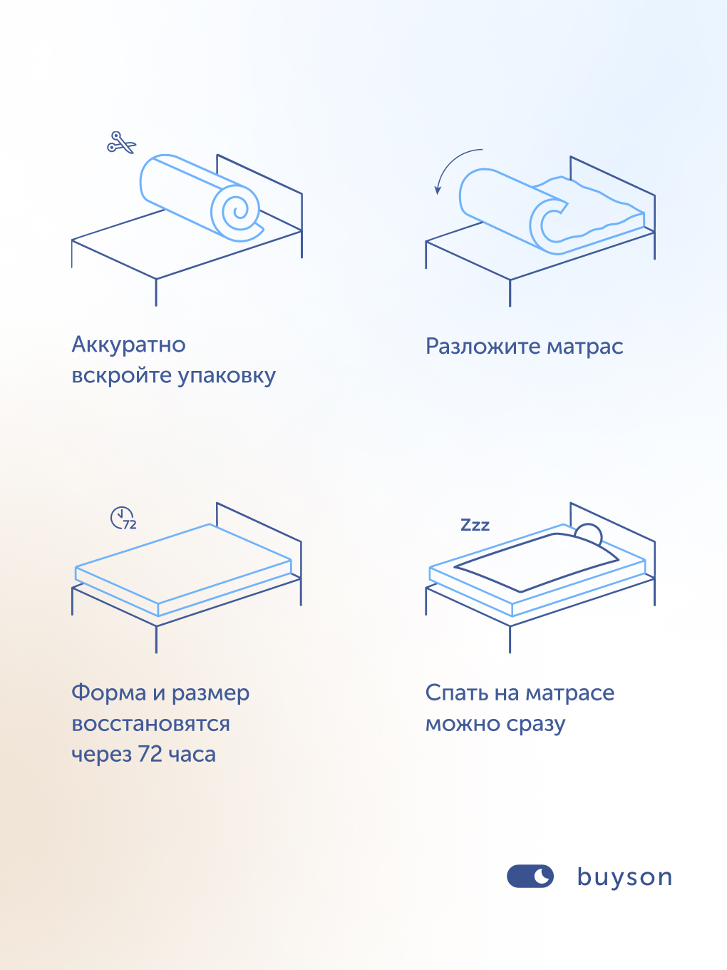 Матрас buyson BuyToy 60х120 - фото 13