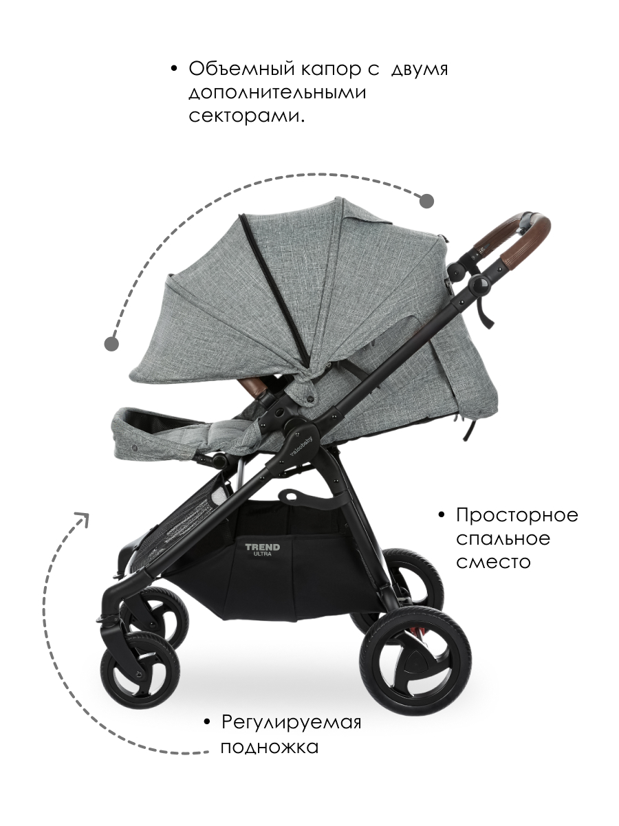 Коляска прогулочная Valco baby Snap 4 Ultra серый - фото 5