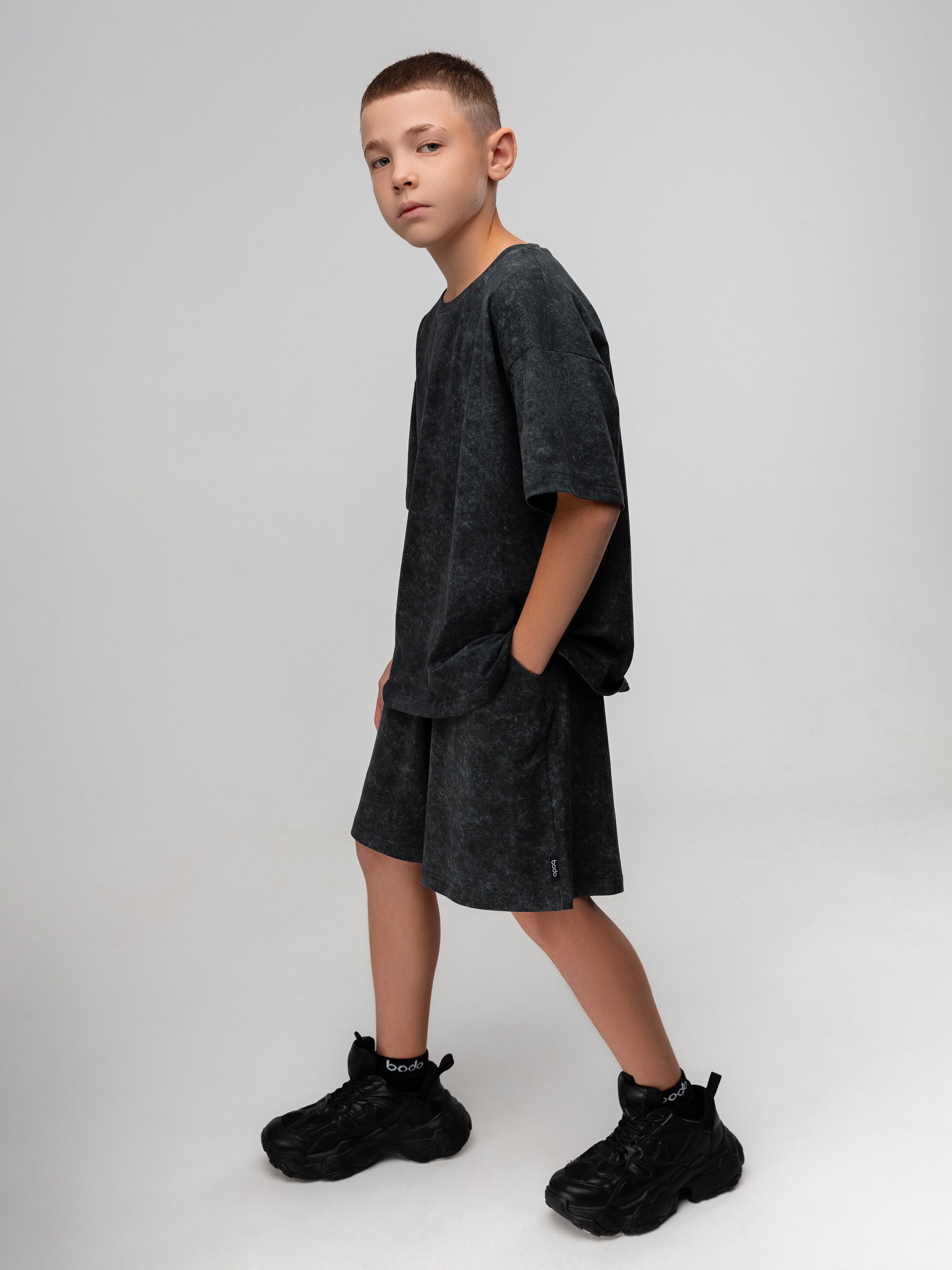 Костюм Bodo 46-55МU_серый (черный) - фото 4